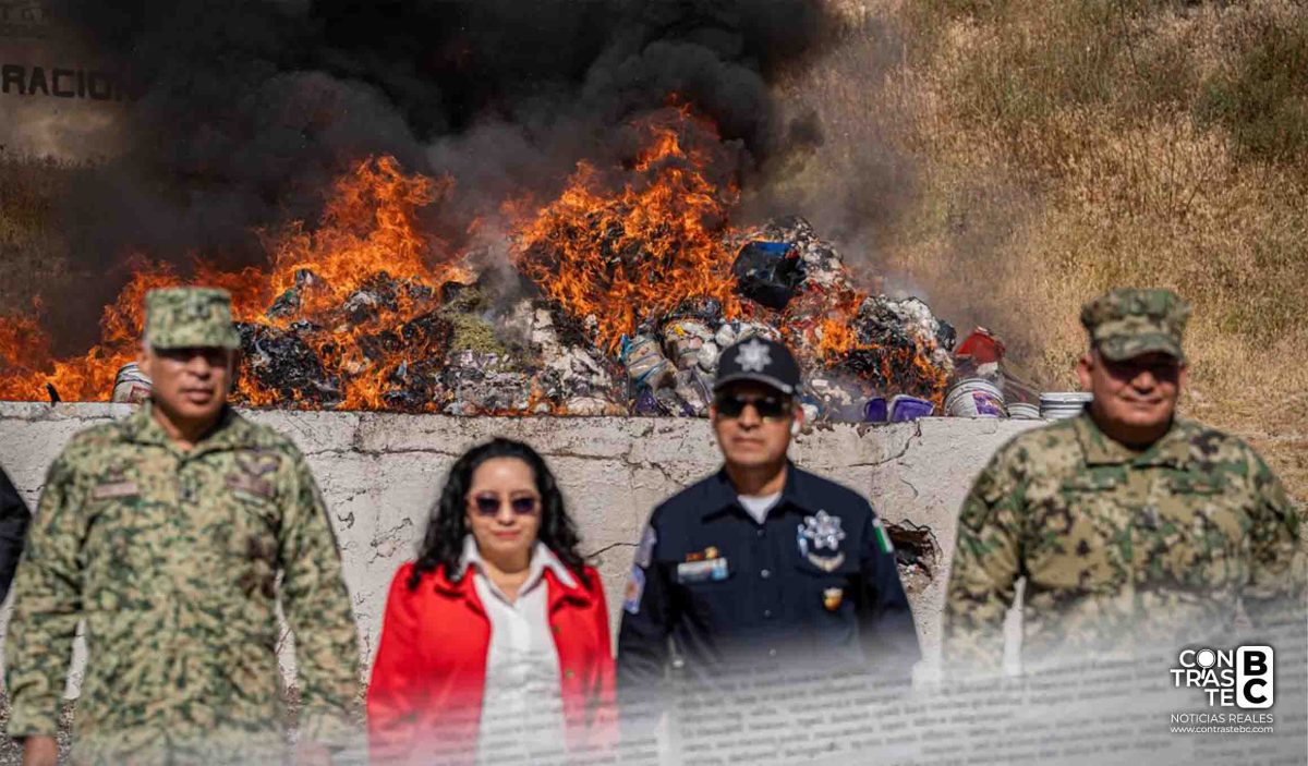 Incineran casi cinco toneladas de droga asegurada en su mayoría en Tijuana