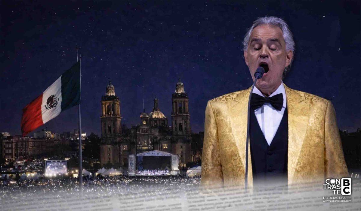 Andrea Bocelli ofrecerá concierto gratuito en el Zócalo de la CDMX