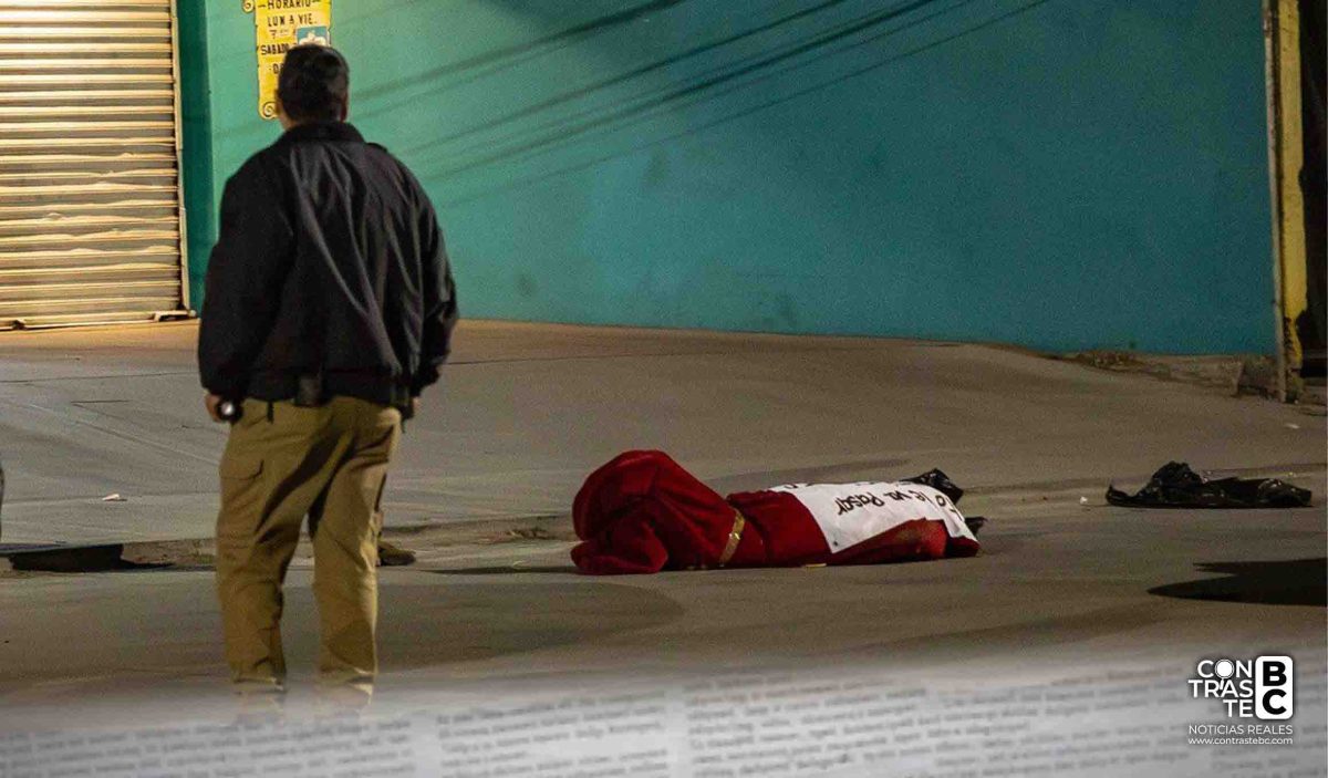 Localizan cuerpo con mensaje amenazante en la colonia Salvatierra, en Tijuana