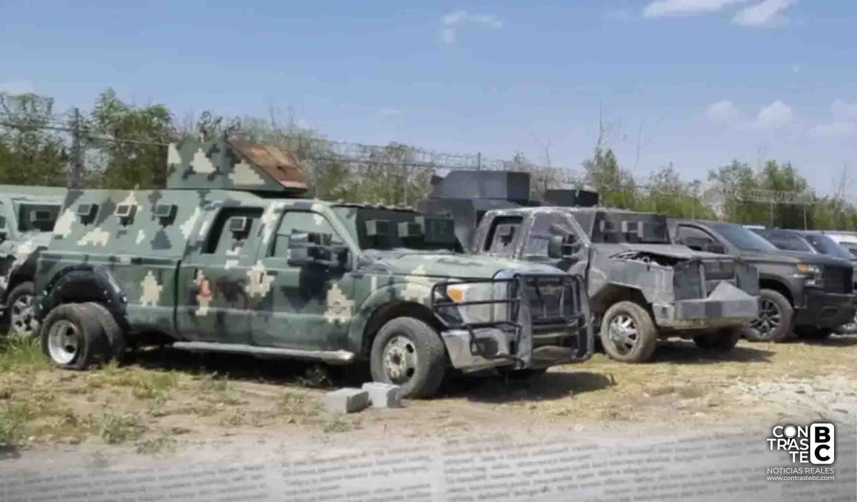FGR destruye 18 “monstruos” en Tamaulipas para golpear movilidad de grupos criminales