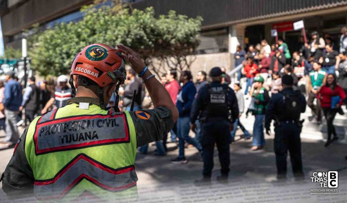 Tijuana evacúa a más de mil personas durante Simulacro Nacional