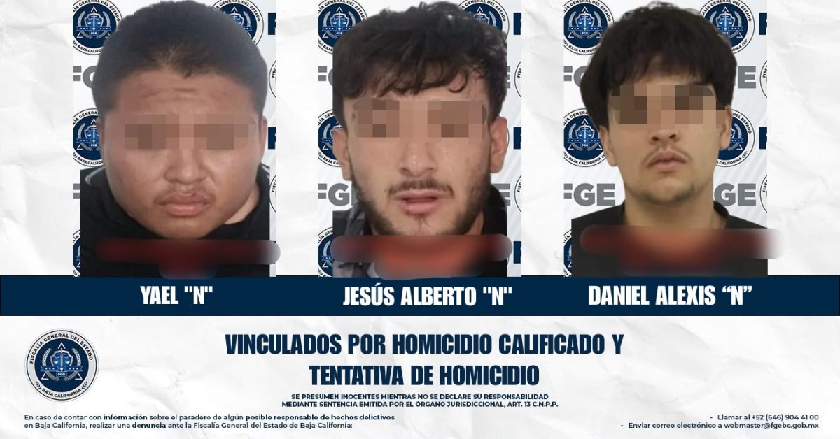 Vinculan a proceso a “El Bolas”, “El Boa” y “El Güero” por ataque contra regidora y su esposo en Tecate