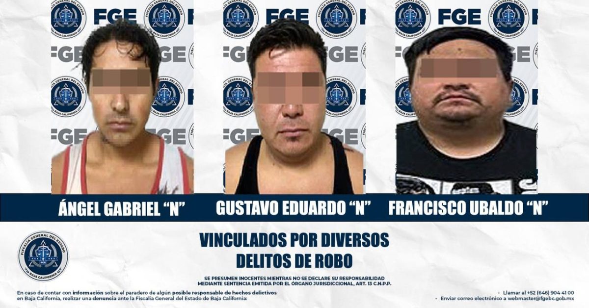 Vinculan a proceso a 3 hombres por robos; 2 son señalados por asalto armado a OXXO