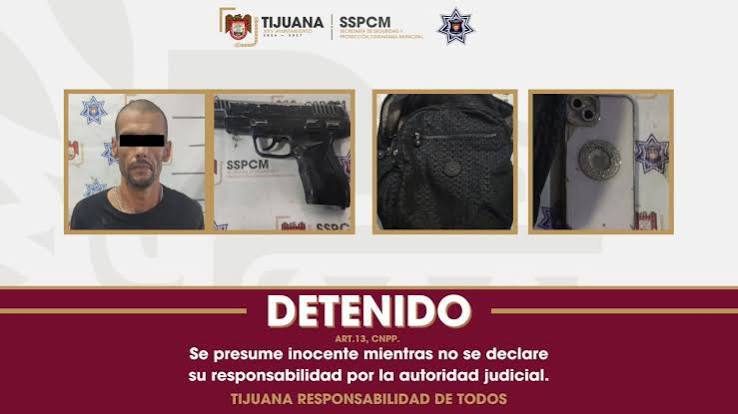 Detienen a hombre tras asalto con pistola de utilería en Tijuana