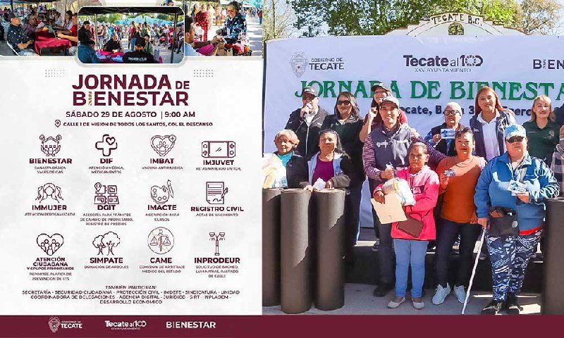 Tecate ofrece jornada de servicios integrales en la colonia El Descanso