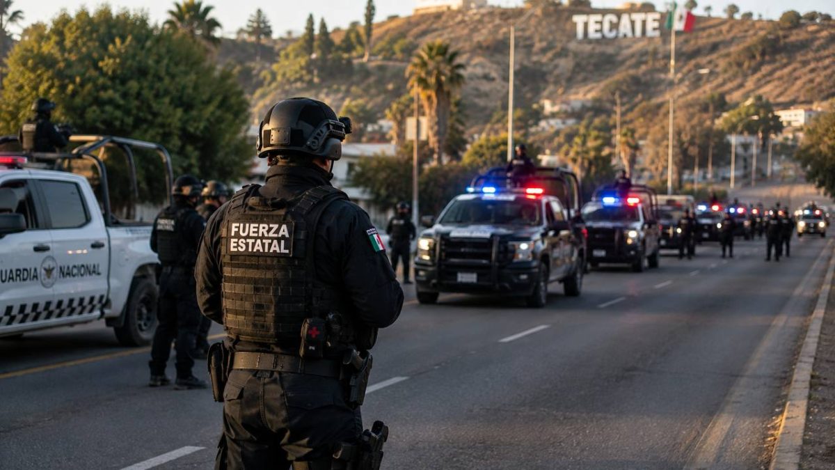 Activan Operativo Cóndor 4 en Tecate con más de 200 elementos de seguridad