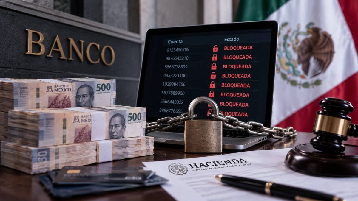 México bloquea casi 16 mil cuentas bancarias en operación contra lavado de dinero