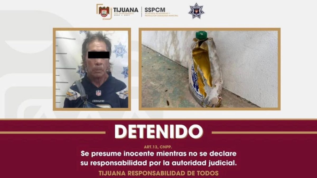 Detienen a sospechoso de provocar incendio intencional en Tijuana