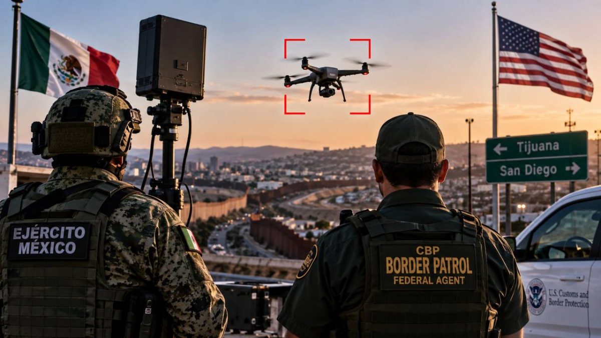 México y EU lanzan operativo binacional contra drones delictivos en la frontera de Tijuana