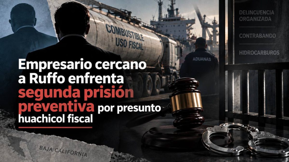 Empresario cercano a Ruffo enfrenta segunda prisión preventiva por presunto huachicol fiscal