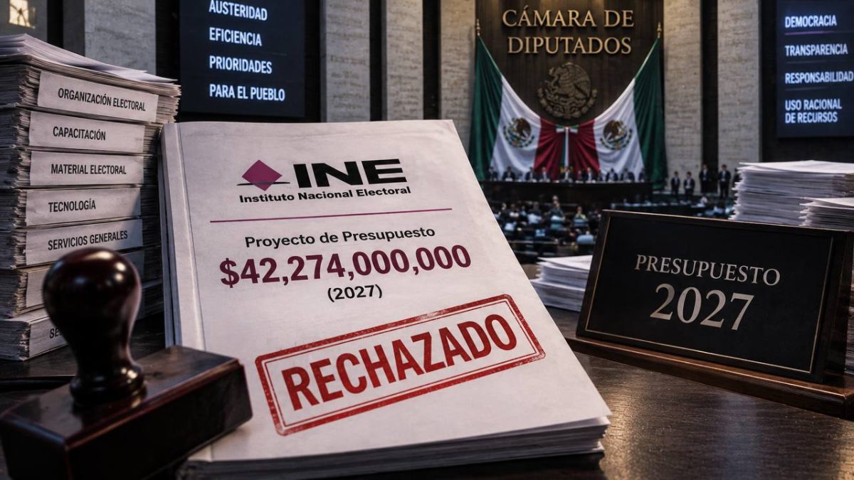 Diputados rechazarán presupuesto del INE de 42 mil mdp para 2027