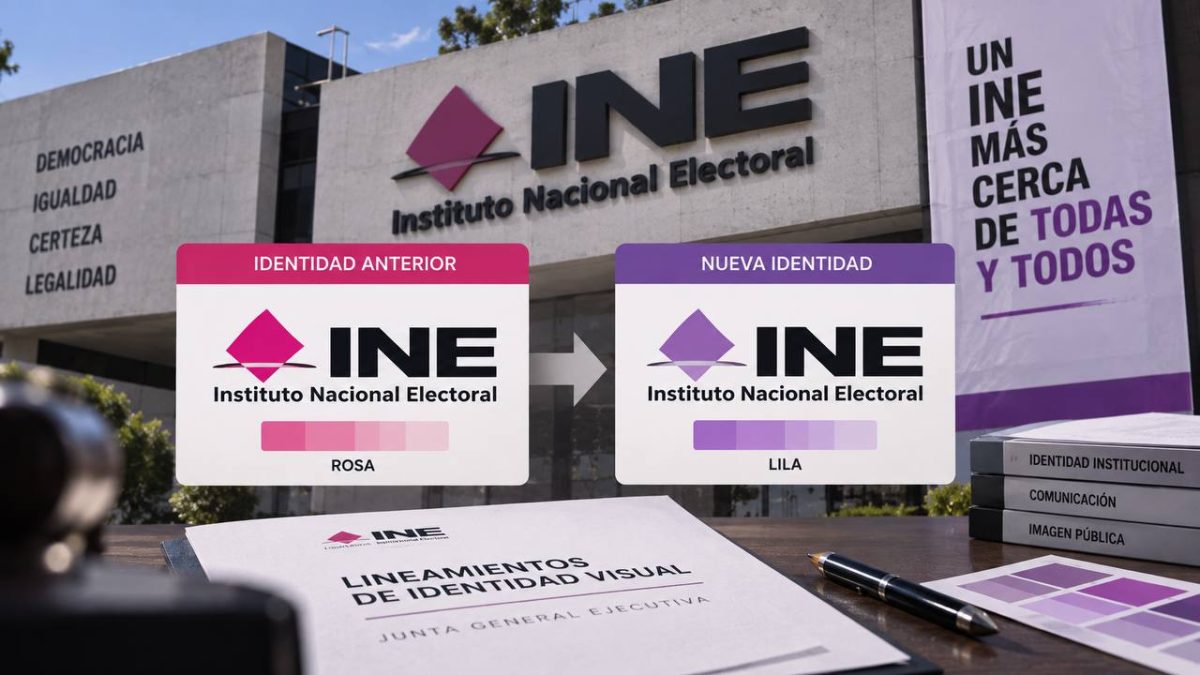 INE cambia su identidad visual: sustituye rosa por lila para diferenciarse de partidos políticos