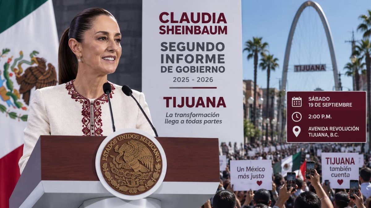 Claudia Sheinbaum presentará su segundo informe de gobierno en Tijuana este sábado