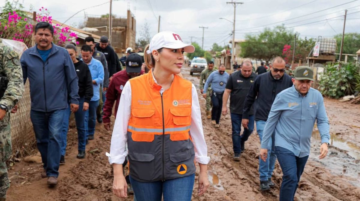Marina del Pilar supervisa daños de Rachel en Ensenada y advierte por nuevas lluvias