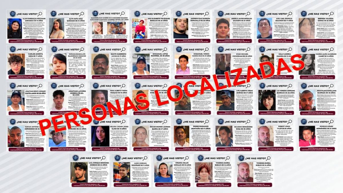 Fiscalía localiza a 39 personas desaparecidas en Tijuana y Tecate