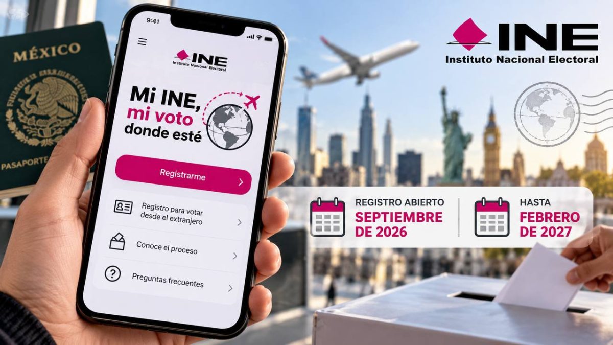 INE lanza app para que mexicanos en el extranjero se registren y voten en próximas elecciones